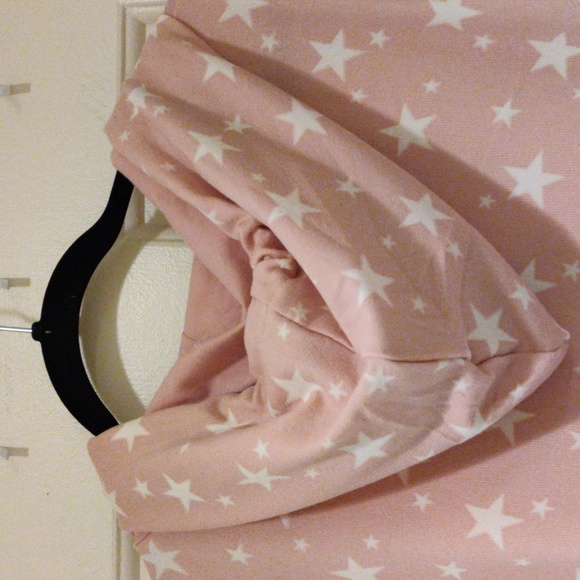 Lane Bryant Pink and white stars hooded sweatshirt size 22/24 - Picture 10 of 11